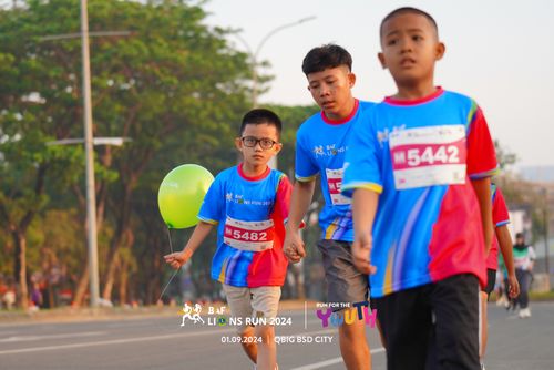 Race photo from BAF LIONS RUN 2024