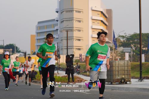 Race photo from BAF LIONS RUN 2024