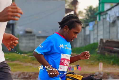 Race photo from BAF LIONS RUN 2024
