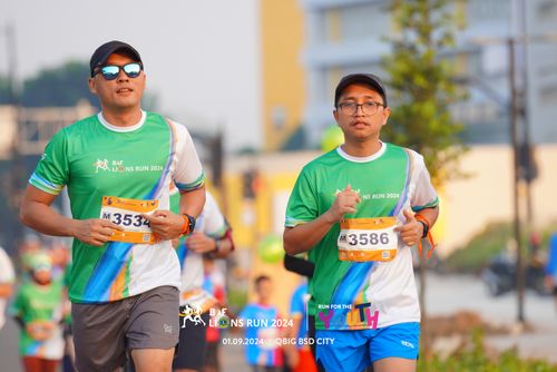 Race photo from BAF LIONS RUN 2024