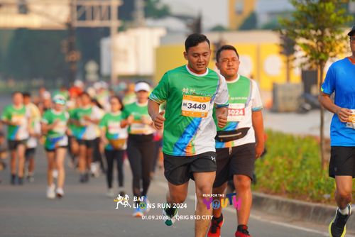 Race photo from BAF LIONS RUN 2024