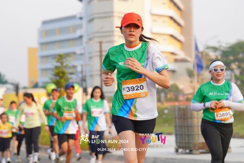 Race photo from BAF LIONS RUN 2024