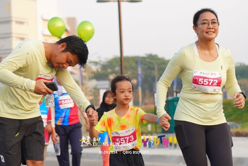 Race photo from BAF LIONS RUN 2024
