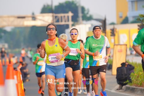 Race photo from BAF LIONS RUN 2024