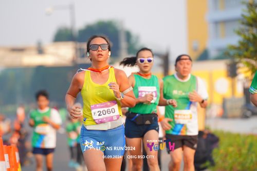 Race photo from BAF LIONS RUN 2024