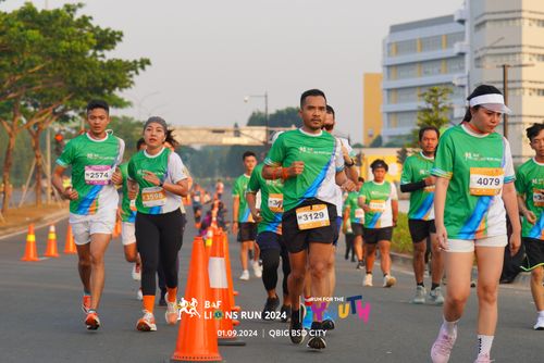Race photo from BAF LIONS RUN 2024