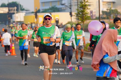 Race photo from BAF LIONS RUN 2024