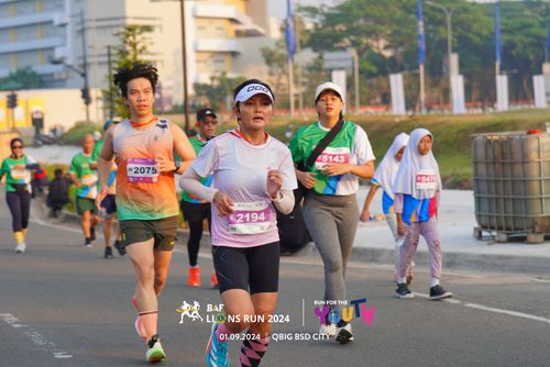 Race photo from BAF LIONS RUN 2024