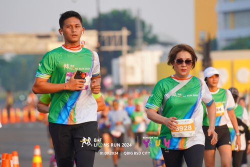 Race photo from BAF LIONS RUN 2024