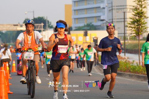 Race photo from BAF LIONS RUN 2024