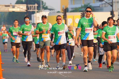 Race photo from BAF LIONS RUN 2024