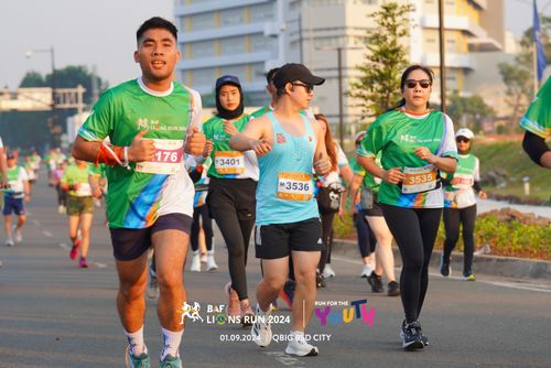 Race photo from BAF LIONS RUN 2024