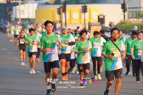 Race photo from BAF LIONS RUN 2024