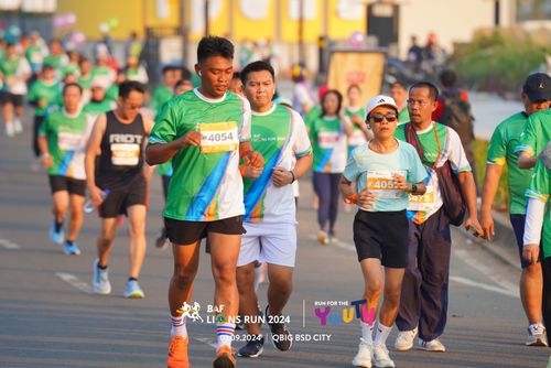 Race photo from BAF LIONS RUN 2024