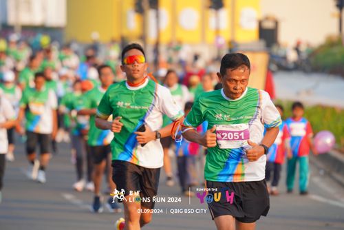 Race photo from BAF LIONS RUN 2024