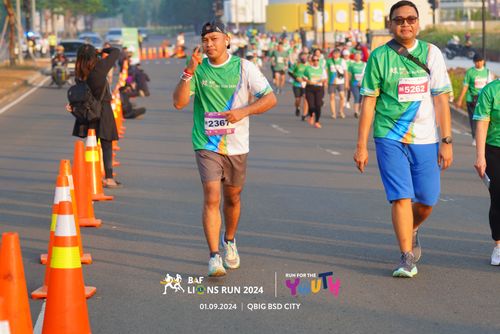 Race photo from BAF LIONS RUN 2024