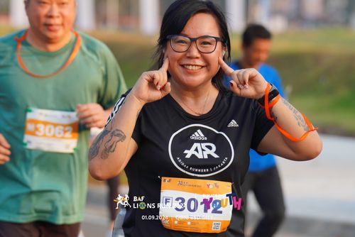 Race photo from BAF LIONS RUN 2024