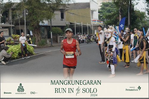Race photo from Mangkunegaran Run 2024