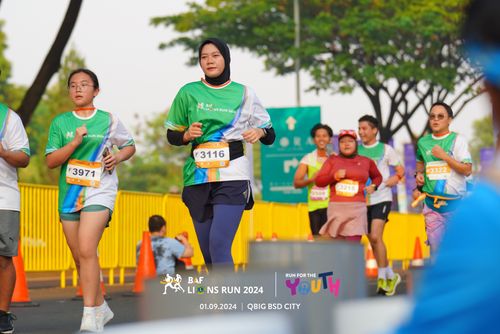 Race photo from BAF LIONS RUN 2024