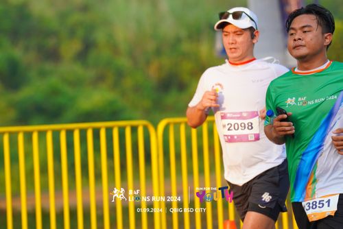 Race photo from BAF LIONS RUN 2024