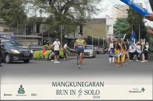 Race photo from Mangkunegaran Run 2024