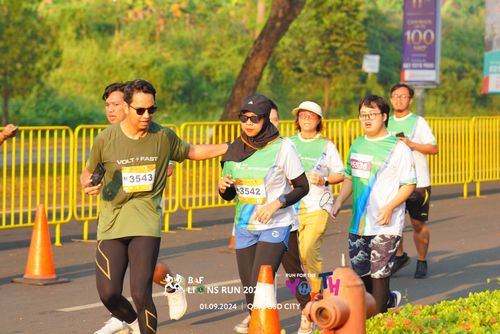 Race photo from BAF LIONS RUN 2024