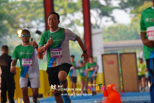 Race photo from BAF LIONS RUN 2024