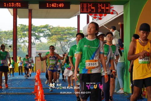 Race photo from BAF LIONS RUN 2024