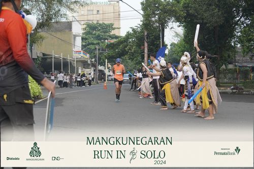 Race photo from Mangkunegaran Run 2024