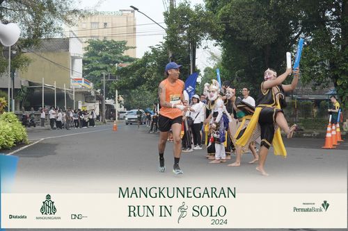 Race photo from Mangkunegaran Run 2024