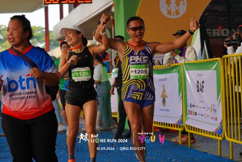 Race photo from BAF LIONS RUN 2024
