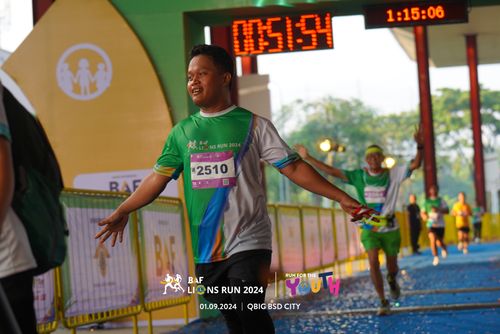 Race photo from BAF LIONS RUN 2024