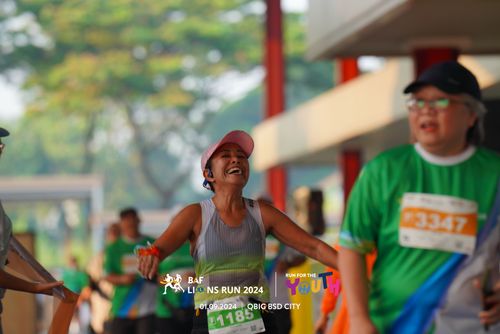 Race photo from BAF LIONS RUN 2024