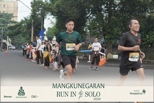 Race photo from Mangkunegaran Run 2024