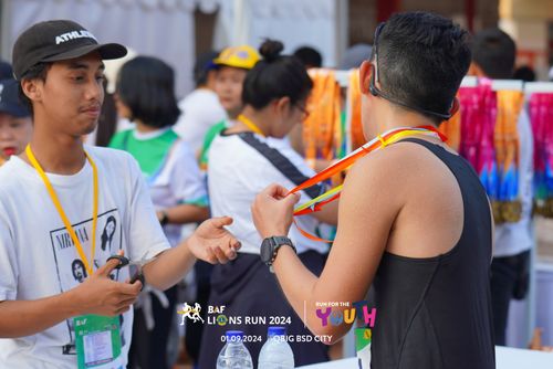 Race photo from BAF LIONS RUN 2024