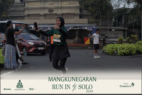 Race photo from Mangkunegaran Run 2024