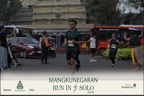 Race photo from Mangkunegaran Run 2024