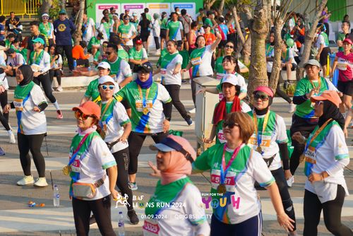 Race photo from BAF LIONS RUN 2024