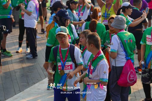Race photo from BAF LIONS RUN 2024