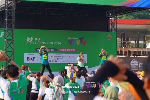 Race photo from BAF LIONS RUN 2024