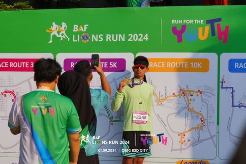 Race photo from BAF LIONS RUN 2024