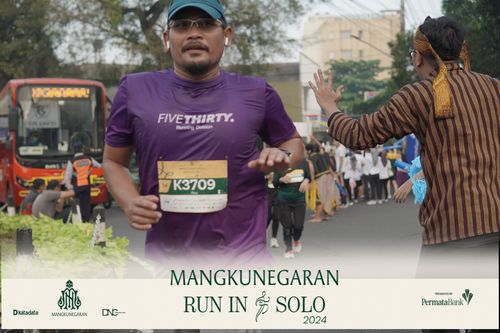 Race photo from Mangkunegaran Run 2024