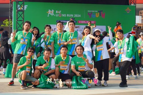 Race photo from BAF LIONS RUN 2024