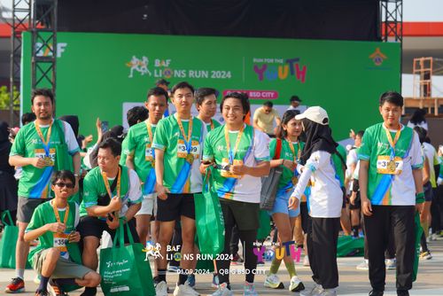 Race photo from BAF LIONS RUN 2024