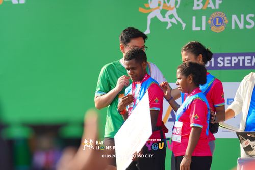 Race photo from BAF LIONS RUN 2024