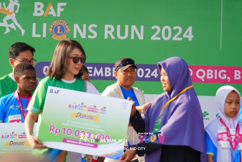 Race photo from BAF LIONS RUN 2024