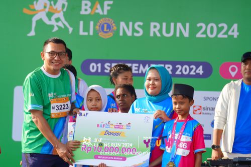 Race photo from BAF LIONS RUN 2024