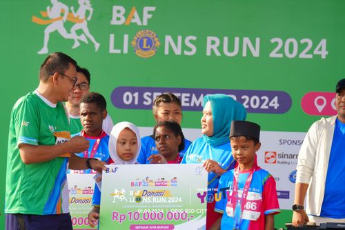 Race photo from BAF LIONS RUN 2024
