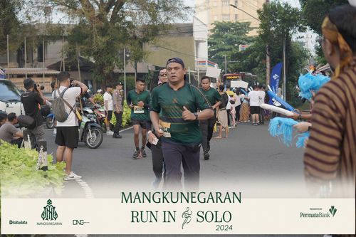 Race photo from Mangkunegaran Run 2024