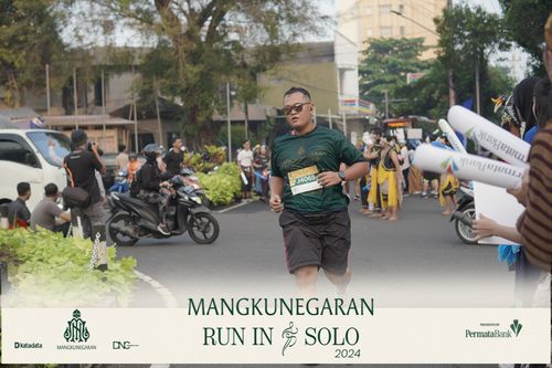 Race photo from Mangkunegaran Run 2024